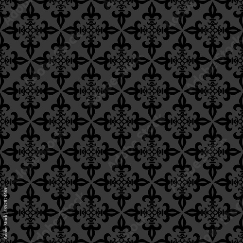Seamless pattern fleur de lis