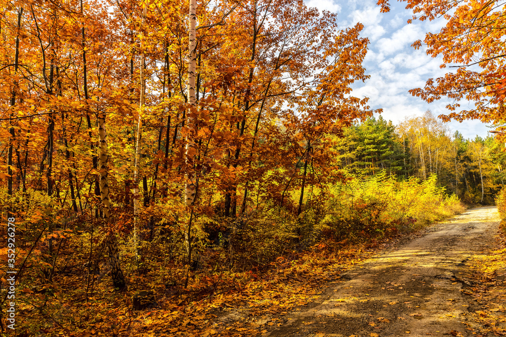 Beautiful autumn landscape, Stara planina mountains, Bulgaria