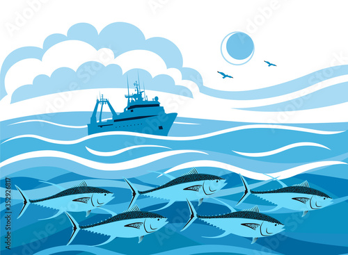 Sea tuna fishing