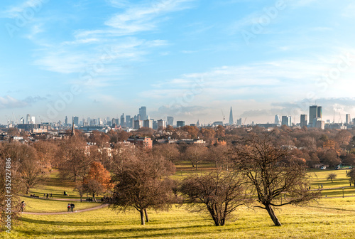 autumn landscape in the city