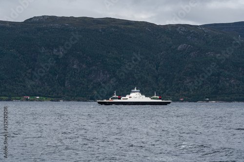 Norway  One of the many road ferries that transports cars in the fjords