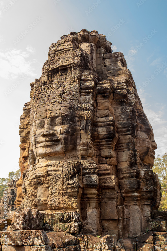 Fototapeta premium The Faces of The Bayon Temple, Siem Reap, Cambodia