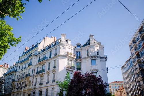 Immeuble ancien dans la quartier des Brotteaux à Lyon photo