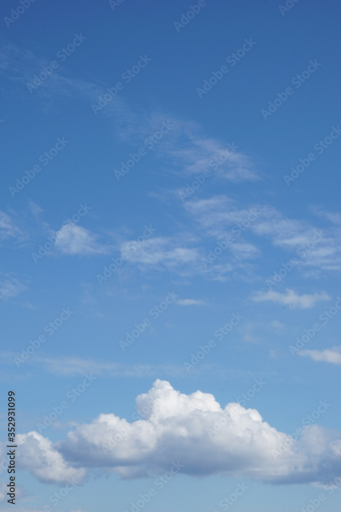 Blue sky with clouds background Blue sky with clouds background