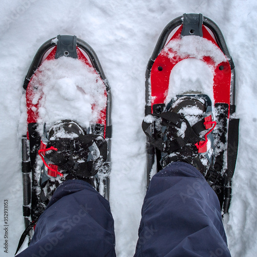 Frozen Lake Winter Snow Shoe