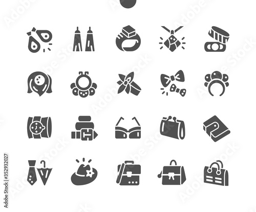 Accessories Well-crafted Pixel Perfect Vector Solid Icons 30 2x Grid for Web Graphics and Apps. Simple Minimal Pictogram