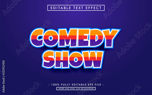Comedy Show editable text effect