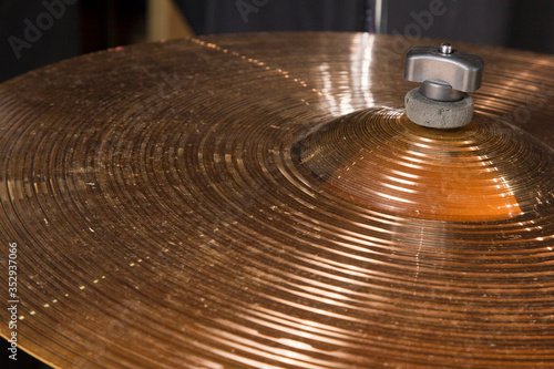 Drum kit plate. Musical instrument