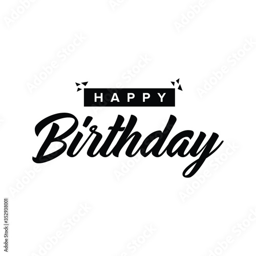 Birthday Sign Typography