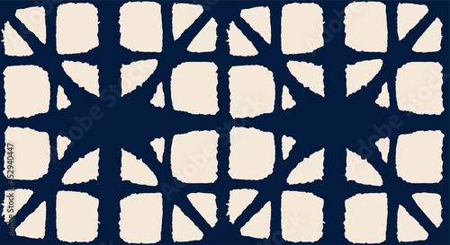 Japanese Tie Dye Seamless Pattern. Elegant Kimono Textile. Artistic 
