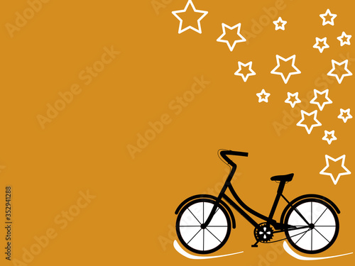 vector illustration of a bike