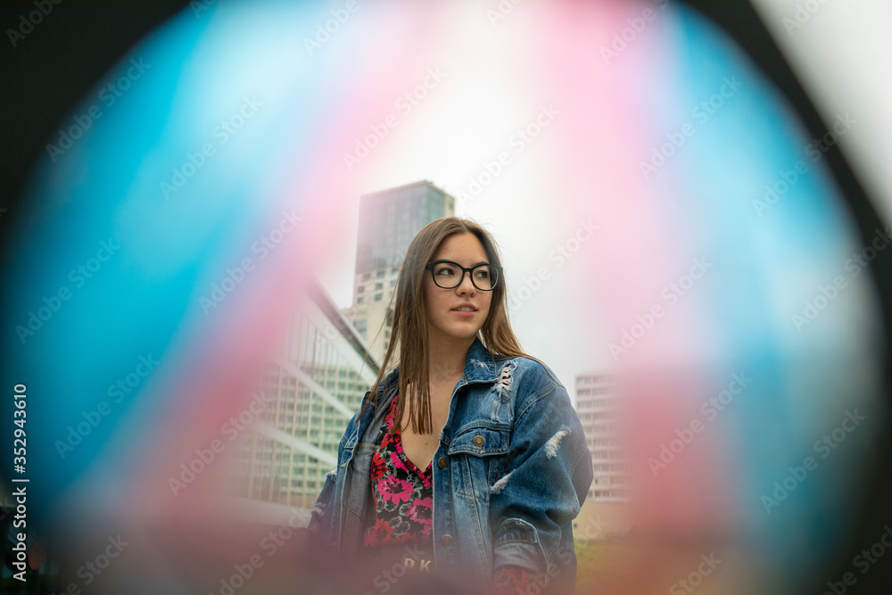 schöne Frau in der Stadt Berlin schöne Frau in der Stadt Berlin