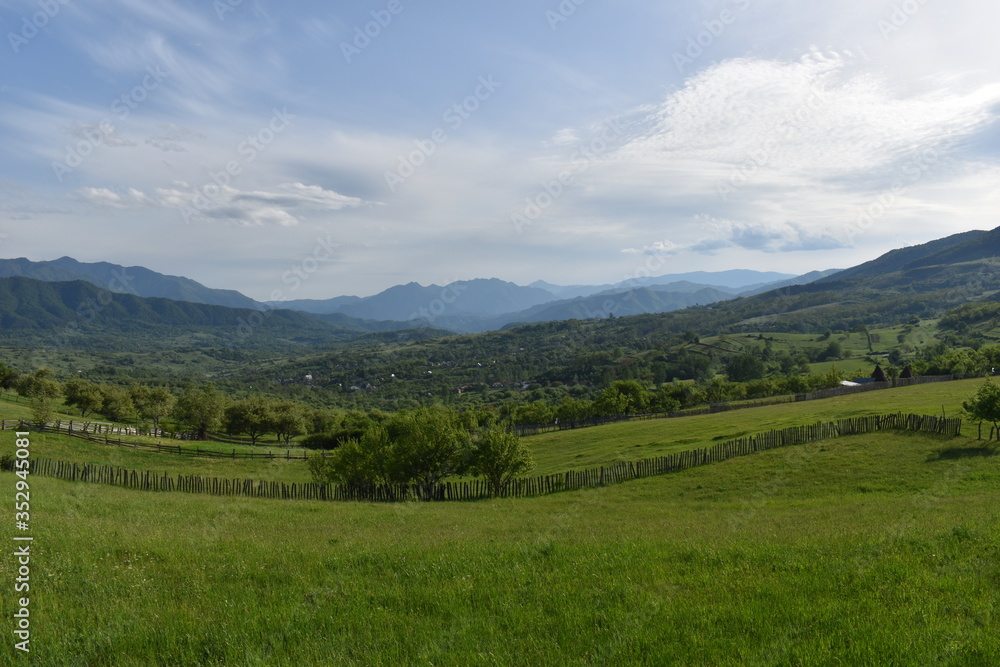 mountain landscape in the summer