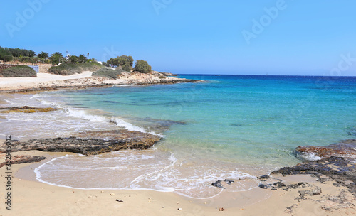 Aegean sea landscape at Ano Koufonisi island Greece
