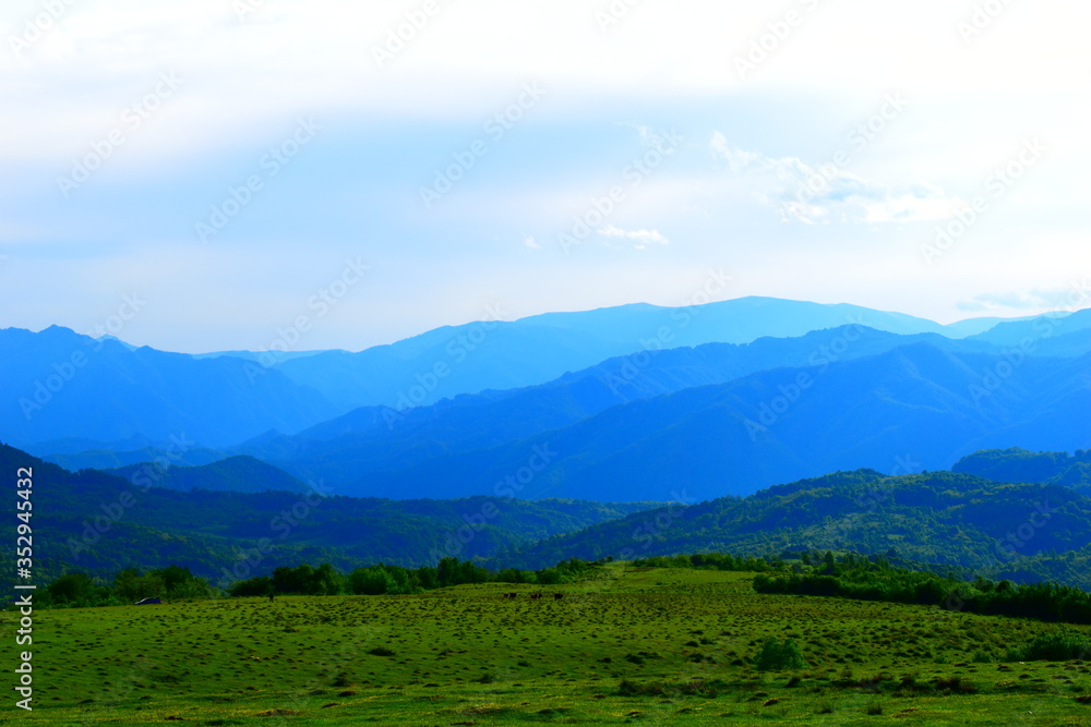 landscape with mountains and clouds landscape with mountains and clouds