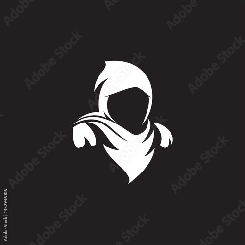 Ninja esport gaming mascot logo vector	