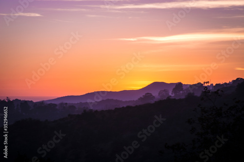 Sunset over Los Angeles Hills © James Casil