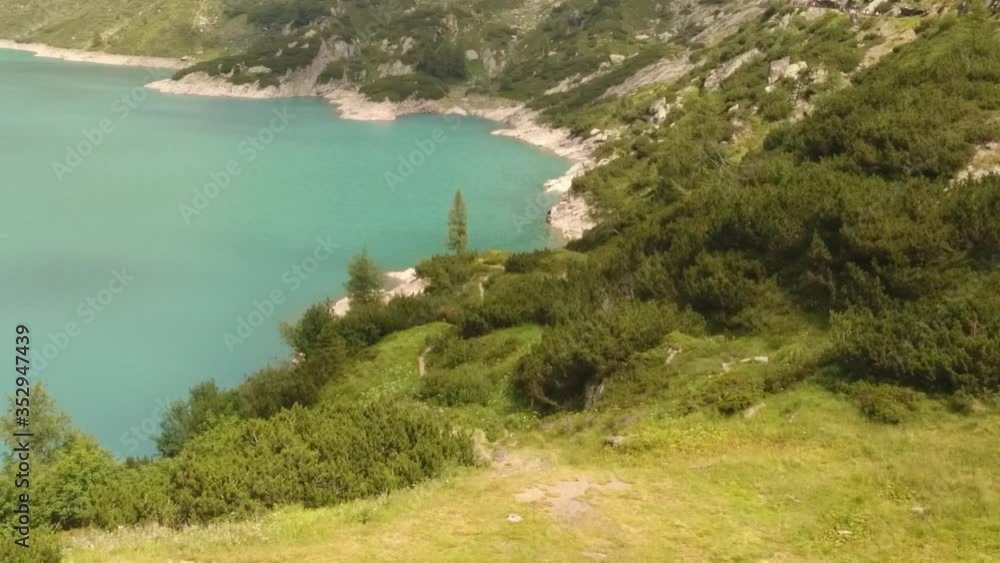 Lago del Barbellino, Bergamo, Acqua azzurra, lago Alpino, Lombardia, Italia, Cascate del Serio, Drone, Lago del Barbellino, Bergamo, Acqua azzurra, lago Alpino, Lombardia, Italia, Cascate del Serio, Drone,