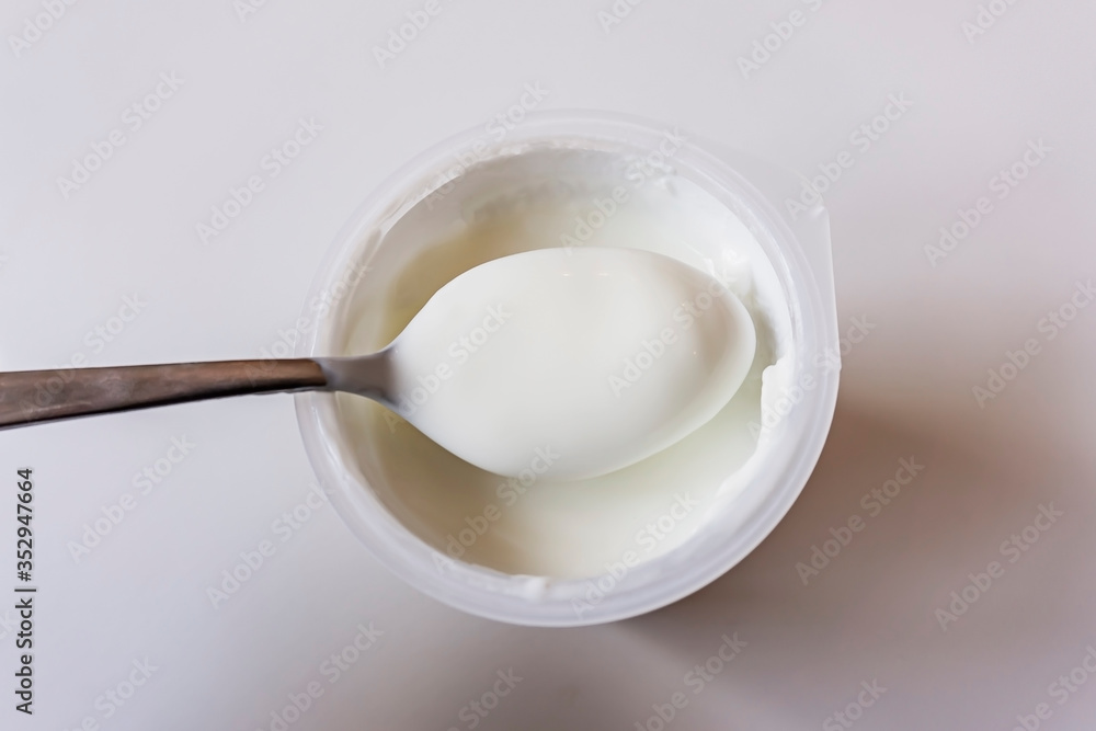 yoghurt isolated on white background yoghurt isolated on white background