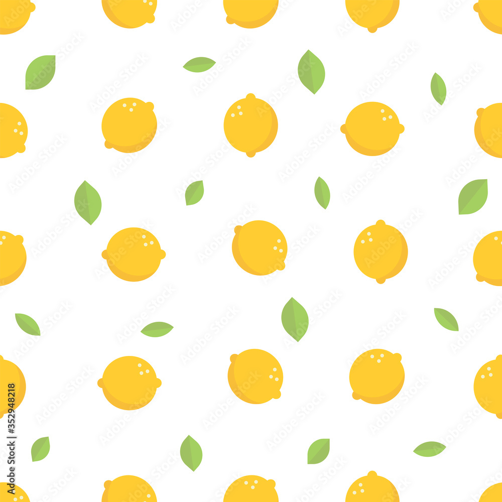 Lemon seamless pattern vector illustration. Summer design Lemon seamless pattern vector illustration. Summer design
