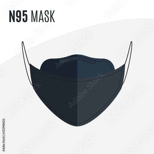 Face Mask Vector Illustration Background