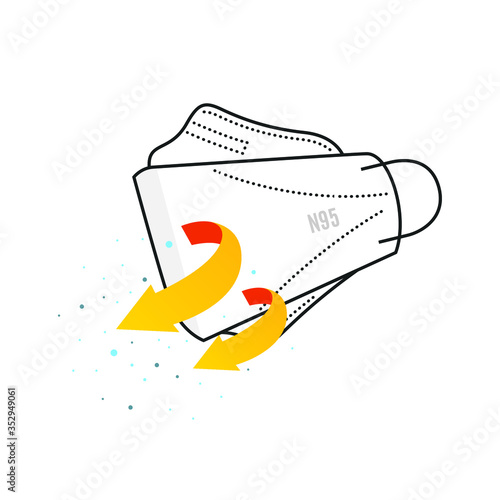 Face Mask Vector Illustration Background