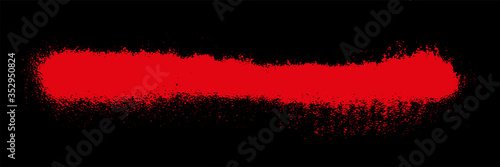 Grunge banner. Red paint. Vector background for text. Spray. Urban concept. Aerosol brush stroke. Graffiti design. Scary wallpaper. Grunge backdrop.