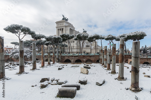 Roma sotto la neve