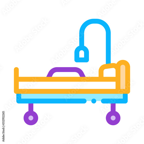 median wheelchair icon vector. median wheelchair sign. color symbol illustration