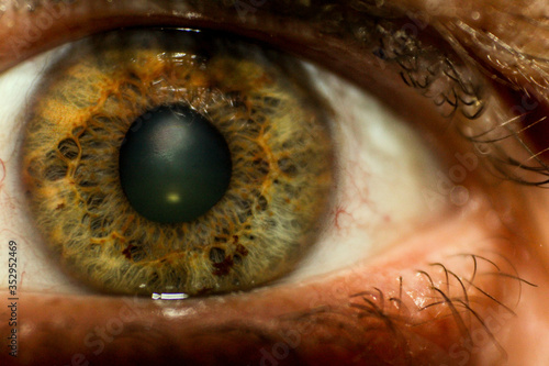 close up of eye