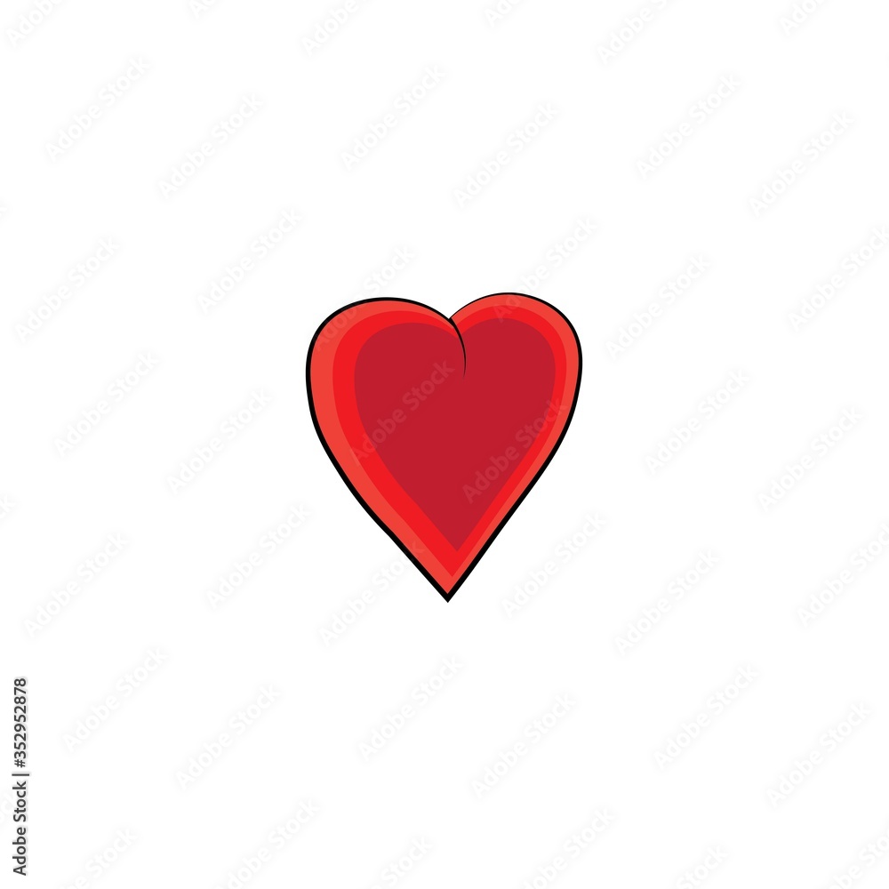 heart logo icon vector