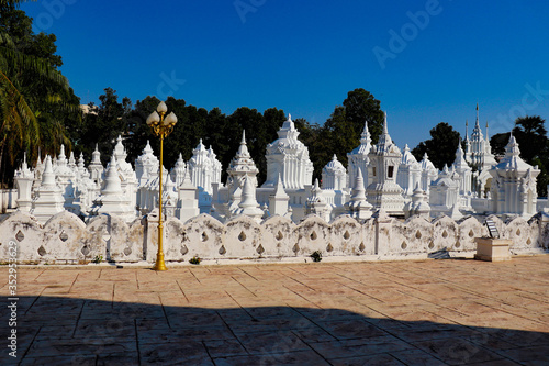 A beautiful view of buddhist temple at Chiang Mai, Thailand.