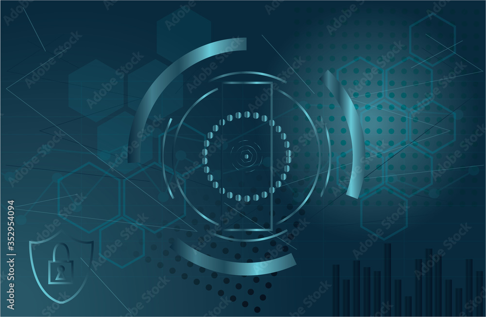 IT security concept background IT security concept background