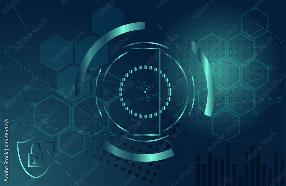 IT security concept background tech graphic resource design vector illustration IT security concept background tech graphic resource design vector illustration