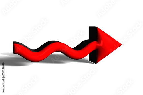 freccia rossa 3d