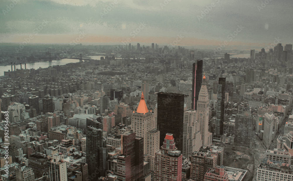Fototapeta premium new york from above