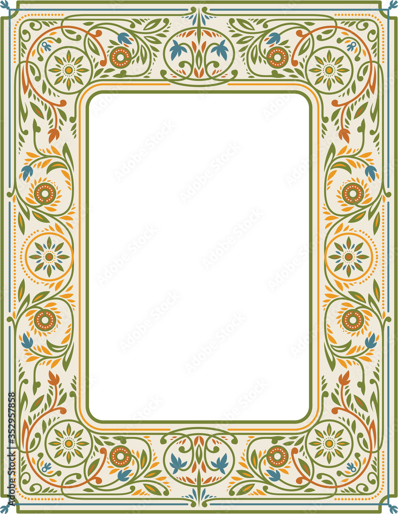 Victorian Floral Frame