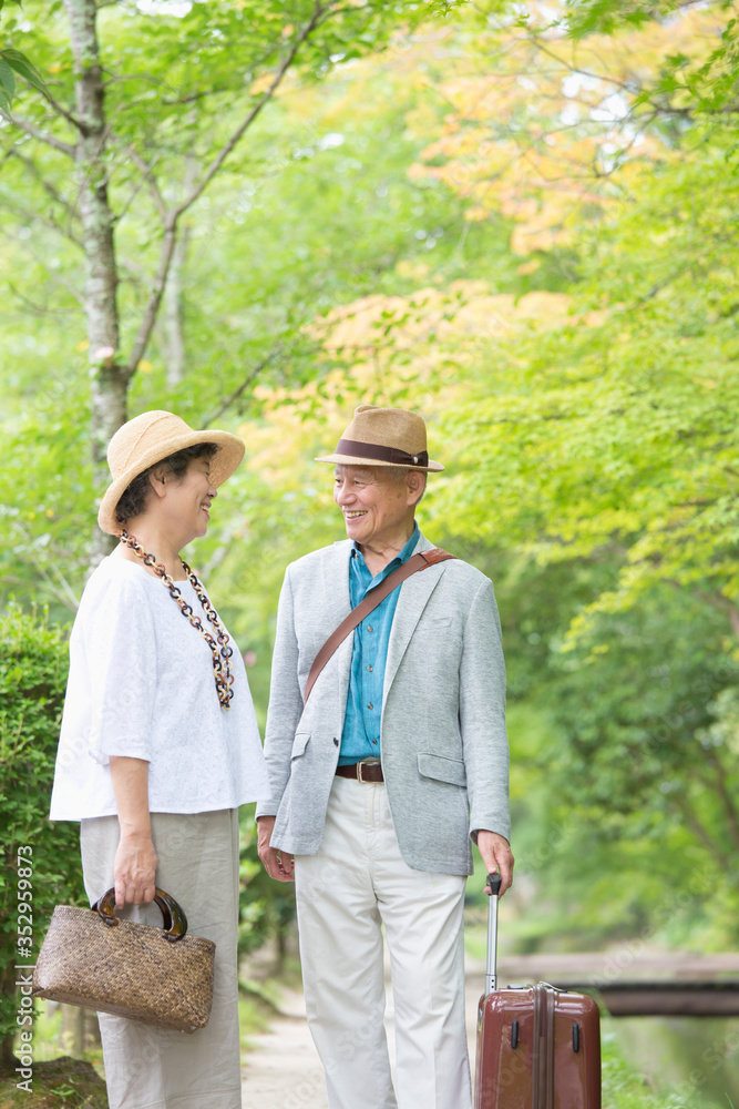 Senior couple looking at each other Senior couple looking at each other