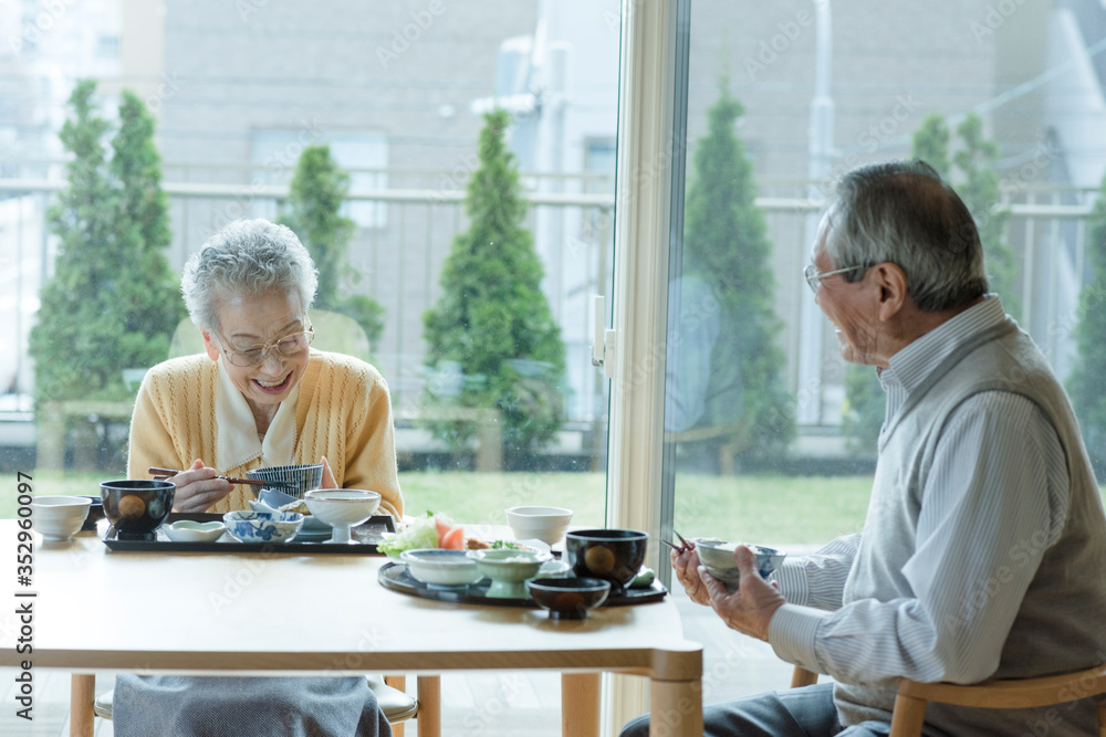 Senior couple having meal Senior couple having meal