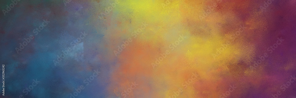 beautiful abstract painting background graphic with pastel brown, dark slate gray and dark khaki colors and space for text or image. can be used as horizontal header or banner orientation