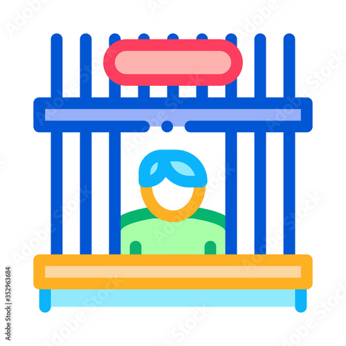 collection point pawnshop icon vector. collection point pawnshop sign. color symbol illustration