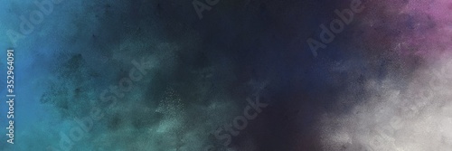 beautiful abstract painting background texture with dark slate gray, dark gray and old lavender colors and space for text or image. can be used as horizontal header or banner orientation