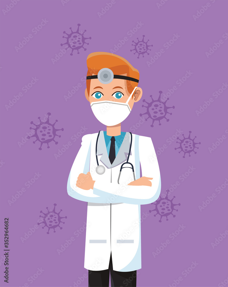 male doctor wearing medical mask male doctor wearing medical mask