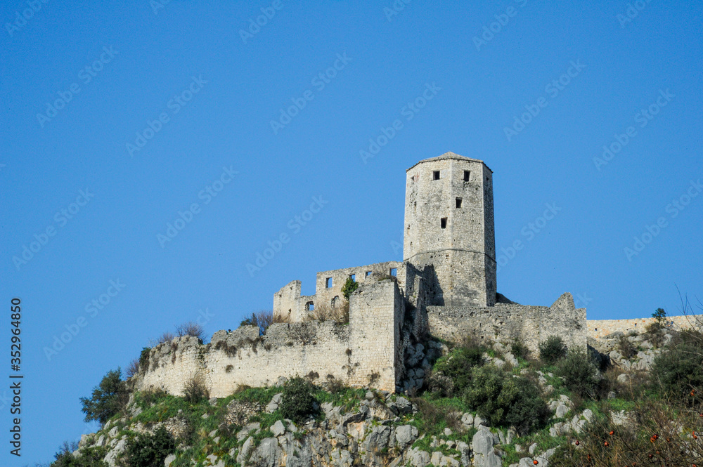 Castle in Pocitelj, Bosnia and Herzegovina Castle in Pocitelj, Bosnia and Herzegovina