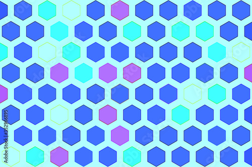 seamless pattern with hexagons