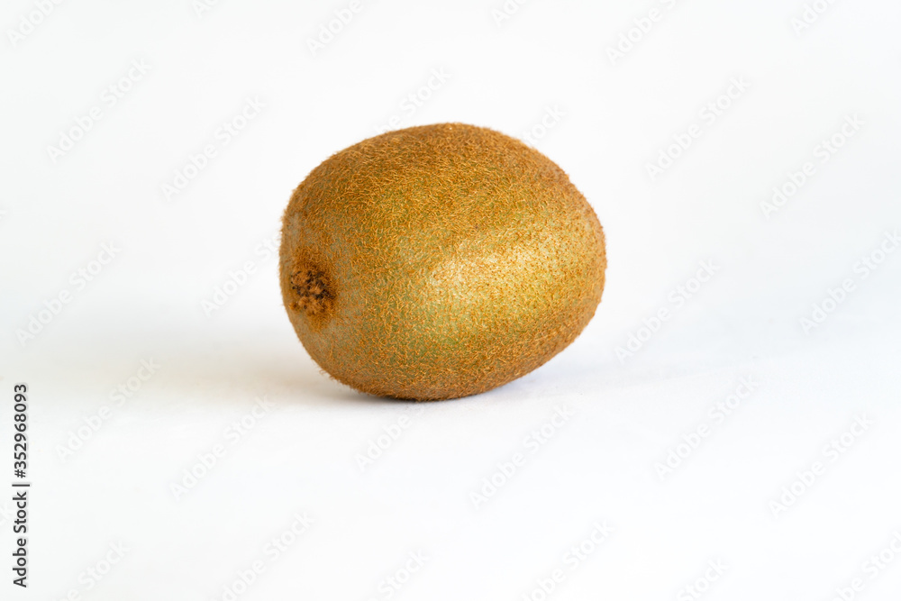 Kiwi fruit isolated on white background.