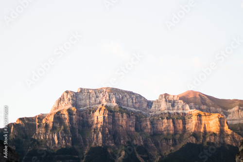 sunset in the mountains
