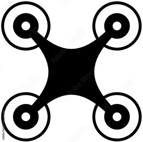 Vector Illustration Icon of Drone