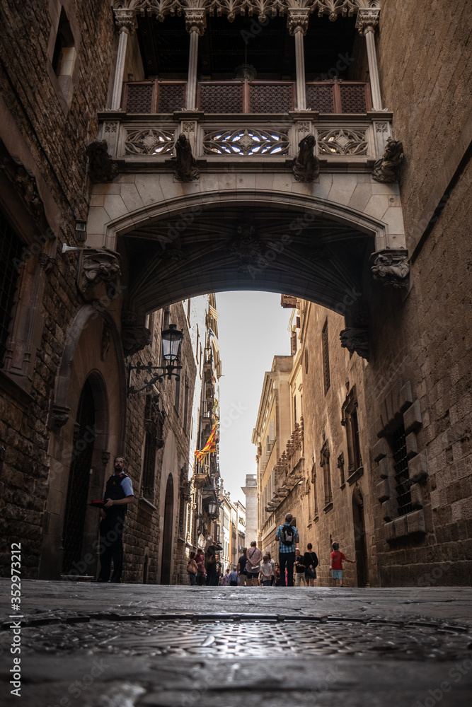 Naklejka premium BARRIO GOTIGO BARCELONA