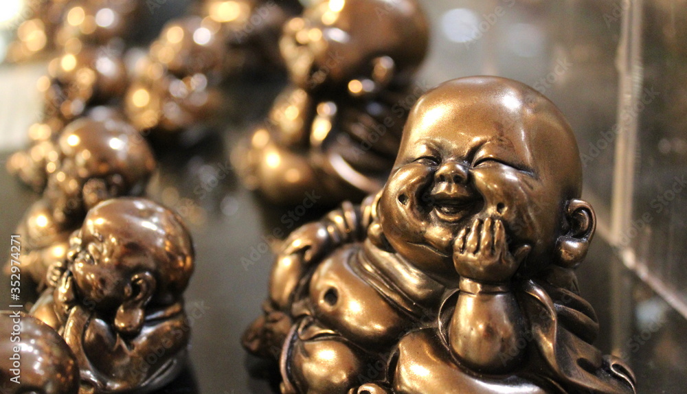 mini bronze buddha figures in store